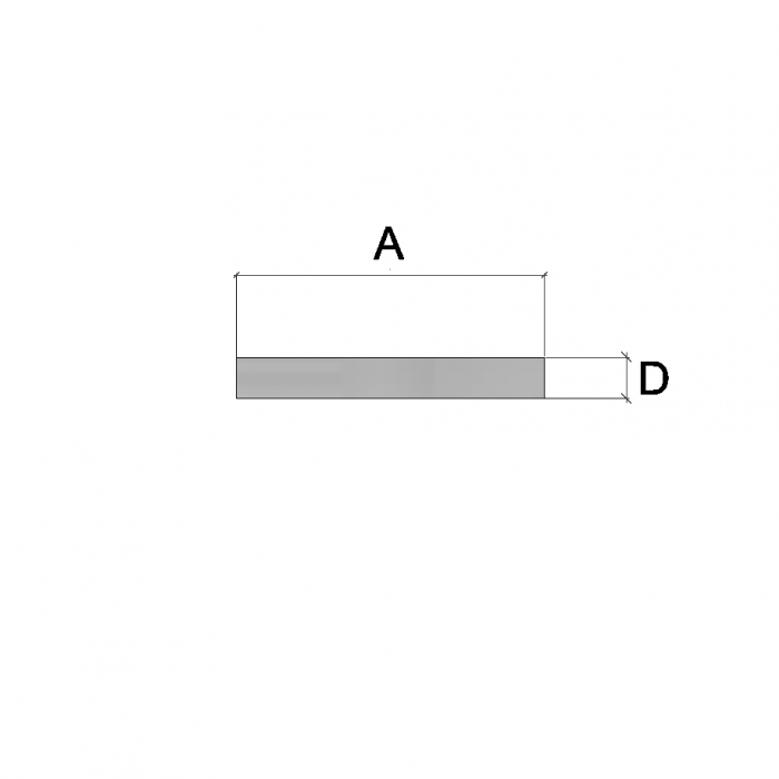 Abmessungen Aluminium Flachstab